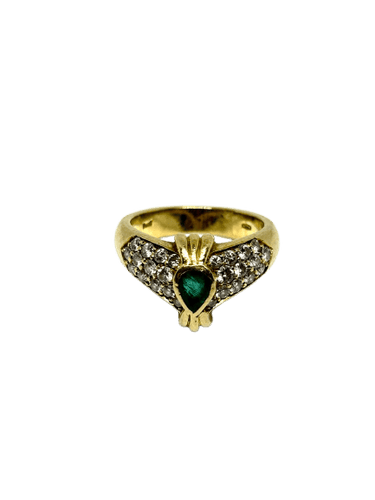 Bague 52 Piaget - Bague vintage en or jaune, émeraudes et diamants 58 Facettes Piaget