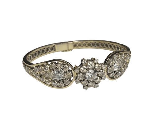 Bracelet Bracelet ancien en or blanc 18K et diamants 6,50 à 7 ct 58 Facettes BOP/260032