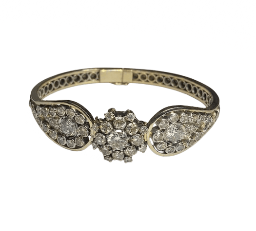 Bracelet Bracelet ancien en or blanc 18K et diamants 6,50 à 7 ct 58 Facettes BOP/260032