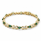 Bracelet Bracelet en or jaune avec émeraudes et diamants 58 Facettes 1.0001260