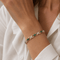 Bracelet Bracelet en or jaune avec émeraudes et diamants 58 Facettes 1.0001260