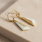 Boucles d'oreilles Boucles d'oreilles en or jaune 585 avec opales australiennes 58 Facettes HJ062610
