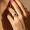 Bague 53 Bague en or jaune avec saphir et diamants 58 Facettes HJ062604
