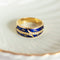Bague 61.5 Fabergé - Bague en or jaune, émail bleu et diamants 58 Facettes HJ062602