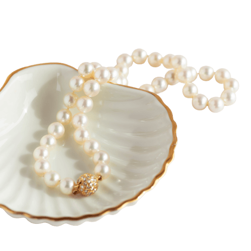 Collier Collier de perles de culture en or jaune 14 carats et diamants 58 Facettes HJ062613