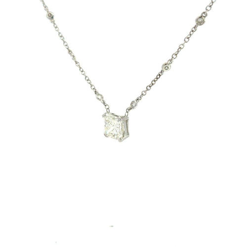 Collier GIA - Collier Diamond by the Yard en or blanc 18k et diamant 58 Facettes