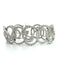 Bracelet Bracelet tourbillon en or blanc 14k et diamants 58 Facettes