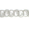 Bracelet Bracelet tourbillon en or blanc 14k et diamants 58 Facettes