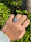 Bague 54 Bague en or blanc 18 carats avec diamant poire 58 Facettes