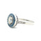 Bague 54 Bague cible en platine avec saphir et diamant 58 Facettes