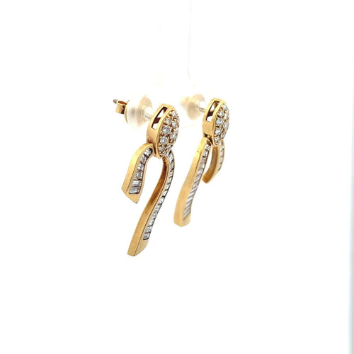 Boucles d'oreilles Boucles d'oreilles en or jaune 18k et diamants 58 Facettes