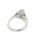 Bague 53 Rosetta - Bague de fiançailles en or blanc 14k et diamant 58 Facettes