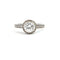 Bague 53 Bague de fiançailles en or blanc 14k et diamants 58 Facettes