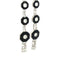 Boucles d'oreilles Art déco - Boucles d'oreilles pendantes en platine, onyx et diamants 58 Facettes