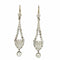 Boucles d'oreilles Art déco - Boucles d'oreilles en platine, or et diamants taille rose 58 Facettes