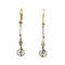 Boucles d'oreilles Boucles d'oreilles pendantes victoriennes en or 18 ct, platine et diamants 58 Facettes