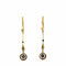 Boucles d'oreilles Boucles d'oreilles pendantes victoriennes en or 18 ct, platine et diamants 58 Facettes