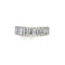 Bague 56 Bague demi-éternité en platine et diamants baguette 58 Facettes