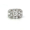 Bague 46 Bague rétro en platine et diamants 58 Facettes