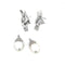 Boucles d'oreilles Boucles d'oreilles pendantes 1950 en platine, perles et diamants 58 Facettes