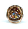 Bague 56 Bague en or 18 carats et platine, saphirs multicolores et diamants 58 Facettes