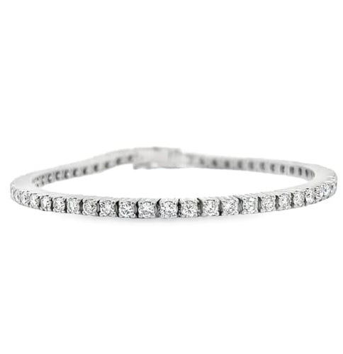 Bracelet Bracelet tennis en platine et diamants 58 Facettes