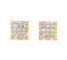 Boucles d'oreilles Boucles d'oreilles géométriques en or jaune 18 carats et diamants 58 Facettes