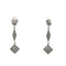 Boucles d'oreilles Boucles d'oreilles pendantes géométriques en or blanc et diamants 58 Facettes UN0151