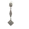 Boucles d'oreilles Boucles d'oreilles pendantes géométriques en or blanc et diamants 58 Facettes UN0151