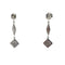 Boucles d'oreilles Boucles d'oreilles pendantes géométriques en or blanc et diamants 58 Facettes UN0151