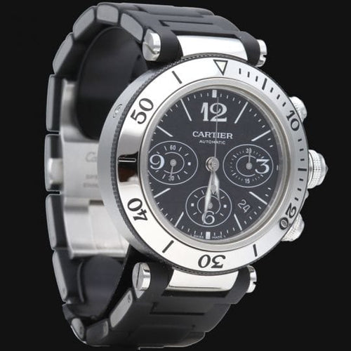 Montre Cartier - Montre Pasha Seatimer Chronograph 42 mm 58 Facettes MT46753