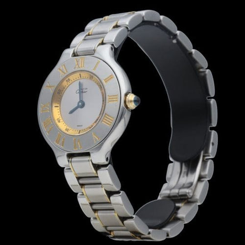 Montre Cartier Must 21 - Montre en or jaune et acier 58 Facettes MT47296