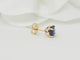 Boucles d'oreilles Puces d'oreilles en or jaune et saphirs 58 Facettes BOSaph