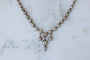 Collier Collier rivière ancien en or, argent et diamants 58 Facettes