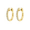 Boucles d'oreilles Embrace - Boucles d'oreilles créoles en or 18 carats et diamants 58 Facettes GER1356YG