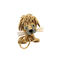 Broche Van Cleef & Arpels - Broche Lion ébouriffé en or jaune et diamants 58 Facettes 50234