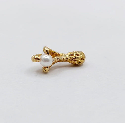 Pendentif Pendentif serre d'aigle en or 18k et perle 58 Facettes A07444