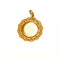 Pendentif Étoile d’Amour - Médaille ronde en or jaune et rubis synthétique 58 Facettes LMB-368