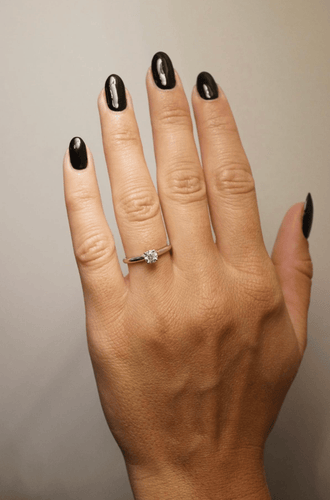 Bague 49 Cartier 1895 - Bague solitaire en platine et diamant 58 Facettes Cartier 023