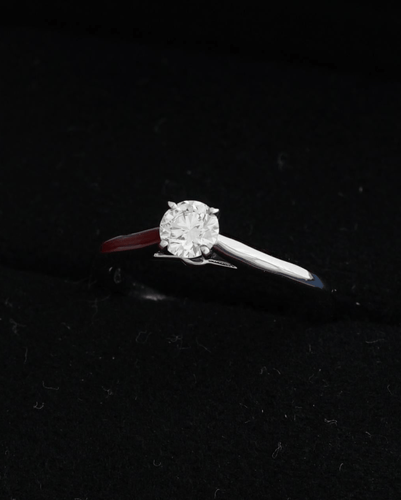 Bague 50 Cartier 1895 - Bague solitaire en platine et diamant 58 Facettes Cartier 021