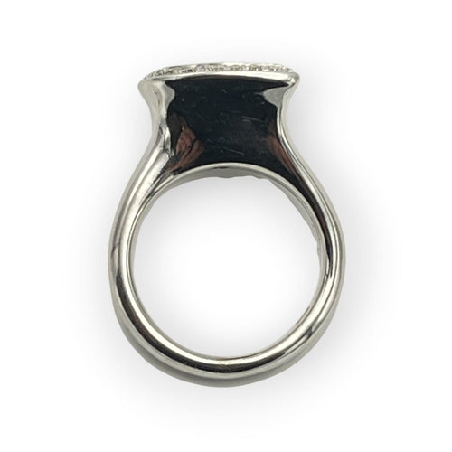 Bague 54 Bague en or blanc avec aigue-marine et diamants 58 Facettes 149070173