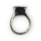 Bague 54 Bague en or blanc avec aigue-marine et diamants 58 Facettes 149070173