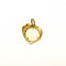 Pendentif Augis - Médaille d'amour cœur en or deux tons et diamants 58 Facettes LMB-367