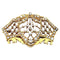 Broche Art Nouveau - Broche en or jaune 18k, diamants et perles 58 Facettes
