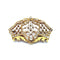 Broche Art Nouveau - Broche en or jaune 18k, diamants et perles 58 Facettes
