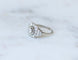 Bague 54.5 Art Déco - Bague octogonale en platine et diamants 58 Facettes