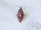 Bague Bague marquise ancienne en or rose et grenats de Perpignan 58 Facettes