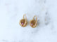 Boucles d'oreilles Boucles d'oreilles marguerite en or jaune, saphirs roses et diamants 58 Facettes