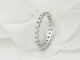 Bague 53 Alliance américaine - Bague en or blanc et diamants 0,75 ct 58 Facettes 33427