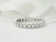 Bague 53 Alliance américaine - Bague en or blanc et diamants 0,75 ct 58 Facettes 33427